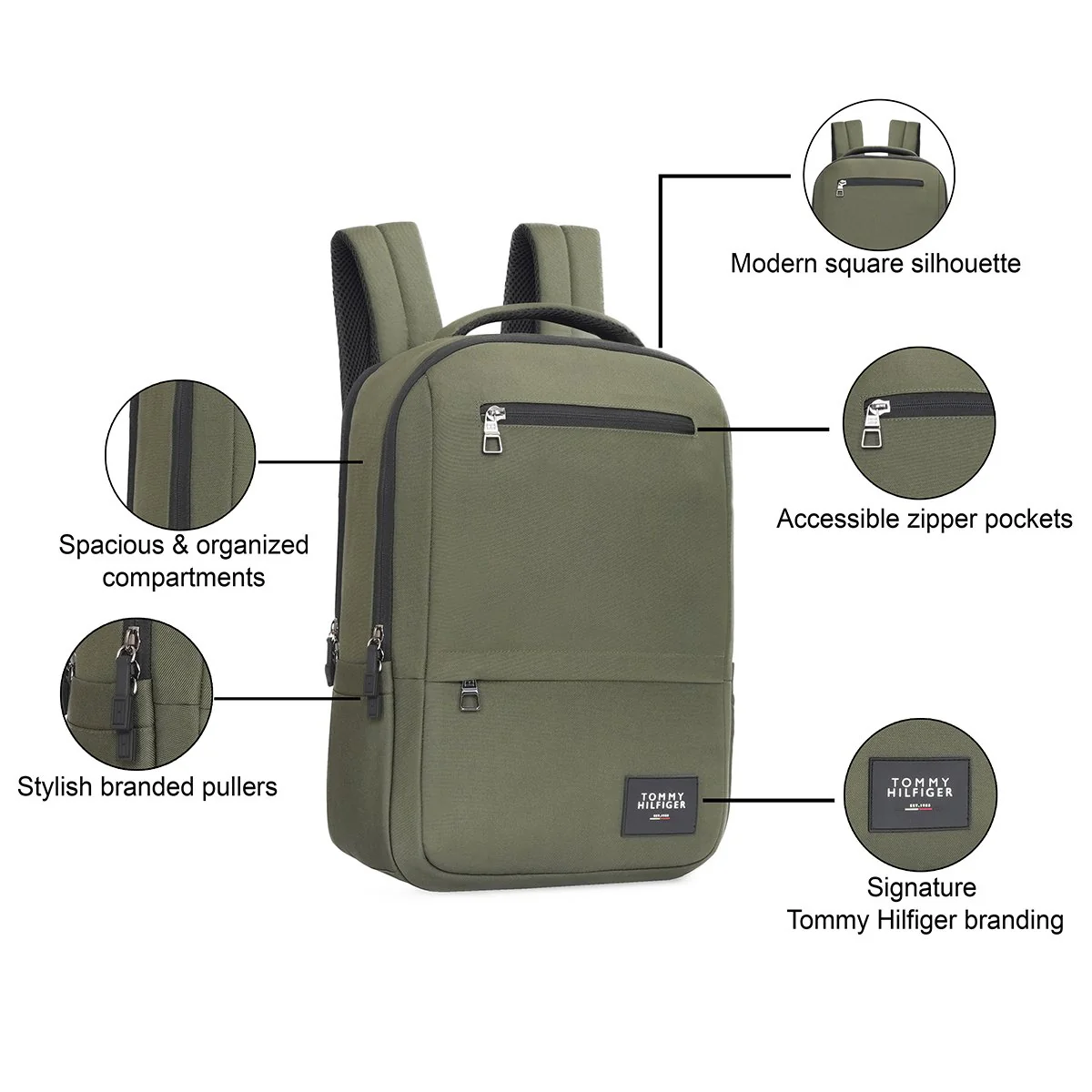Tommy Hilfiger Lawrence Laptop Backpack - Image 3