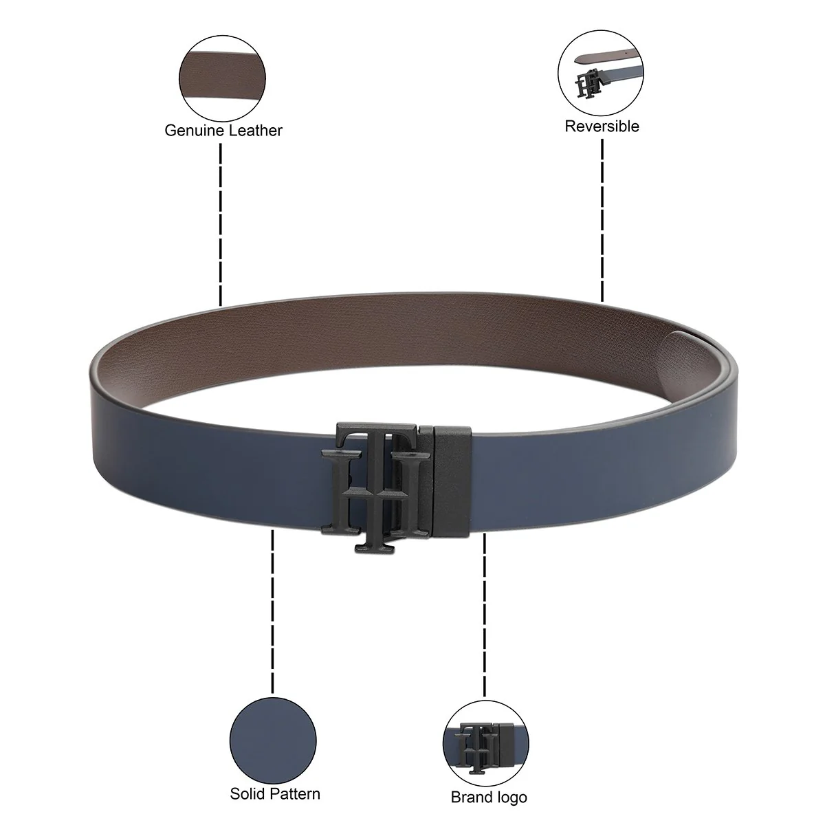 Tommy Hilfiger Leadville Men's Reversible Belt - Image 4