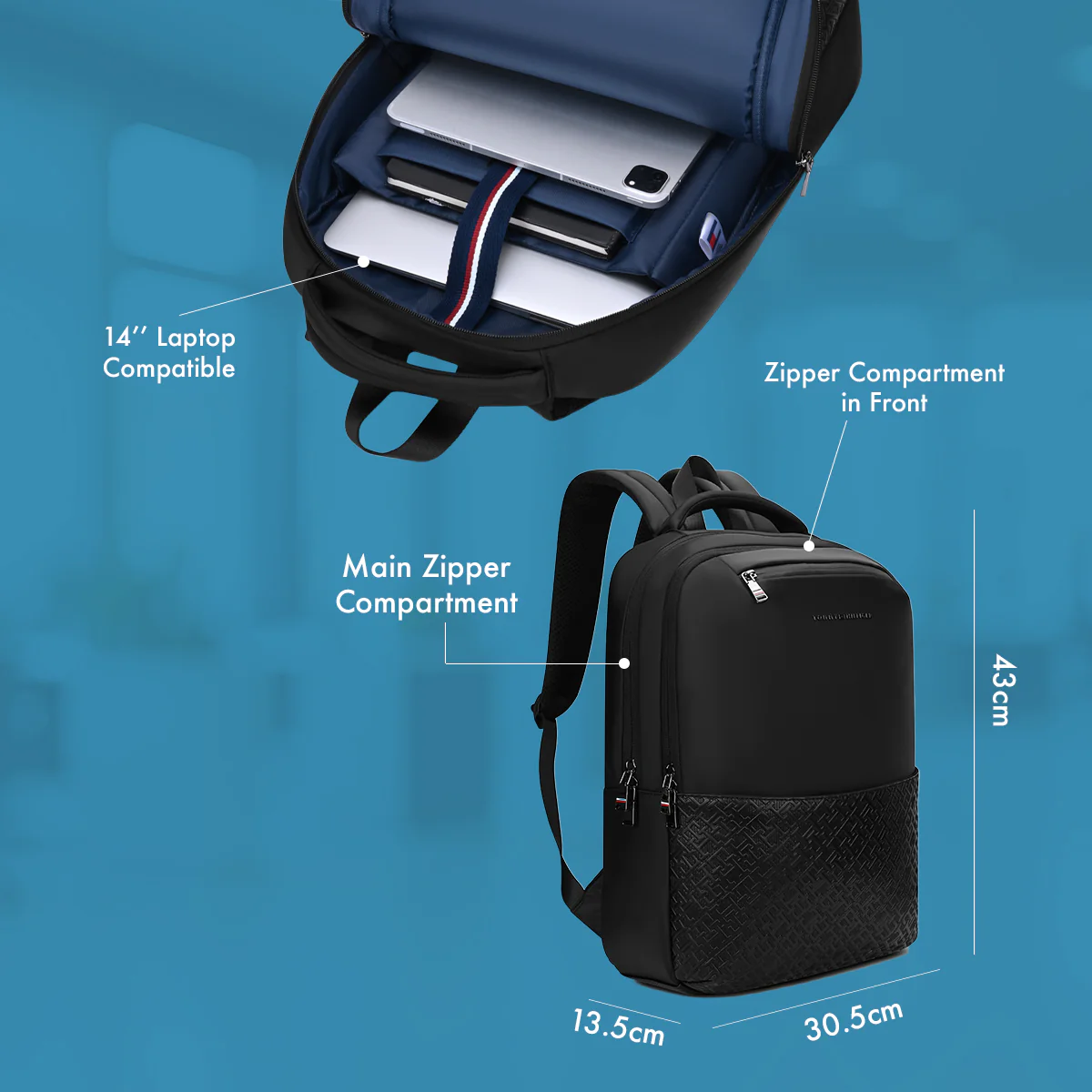Tommy Hilfiger Lumo Laptop Backpack - Image 4