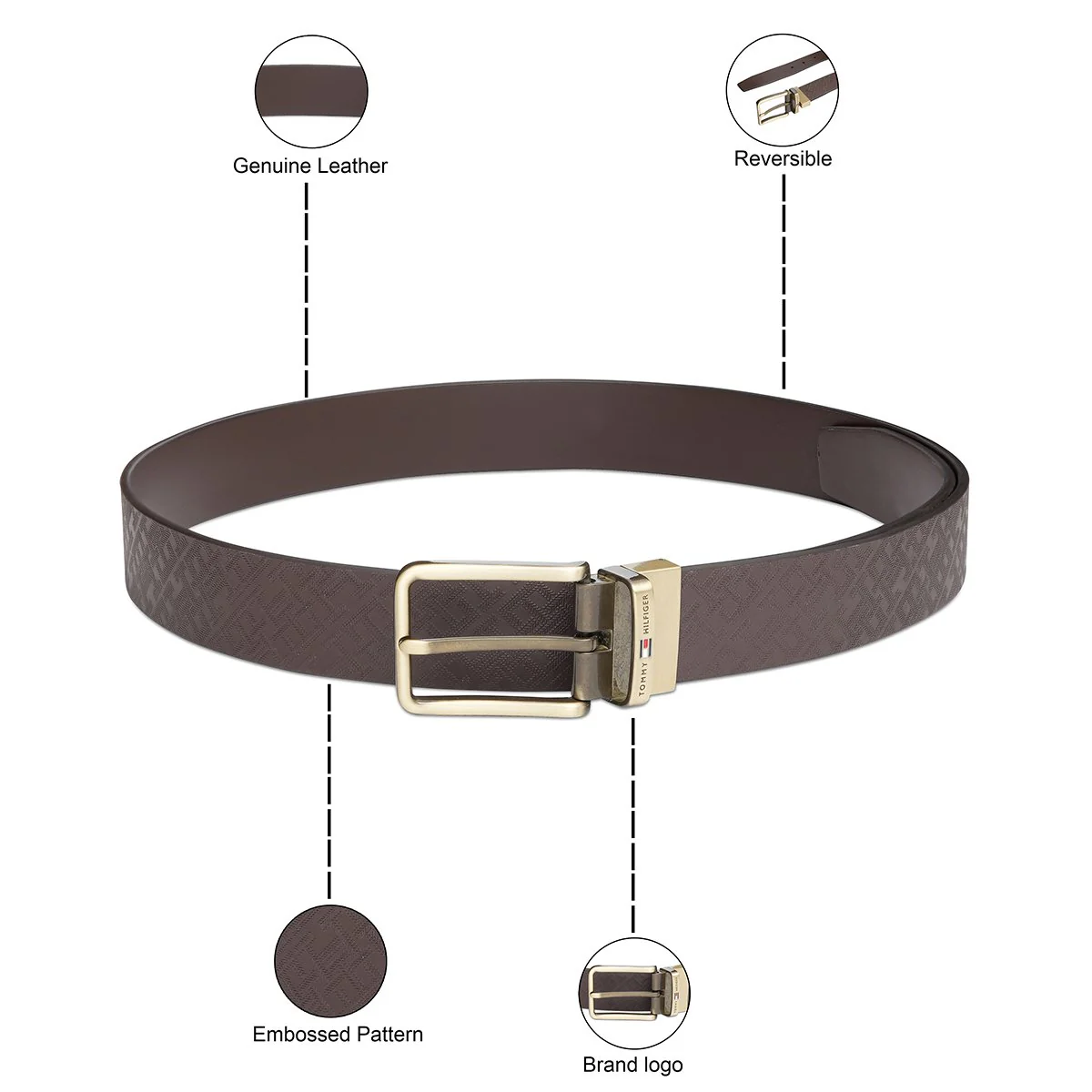Tommy Hilfiger Magnolia Men's Reversible Belt - Image 4