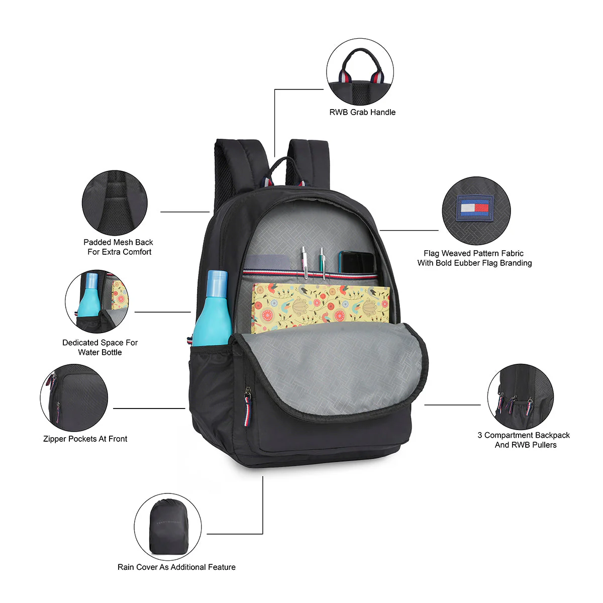 Tommy Hilfiger Malfoy Back to School Backpack - Image 4