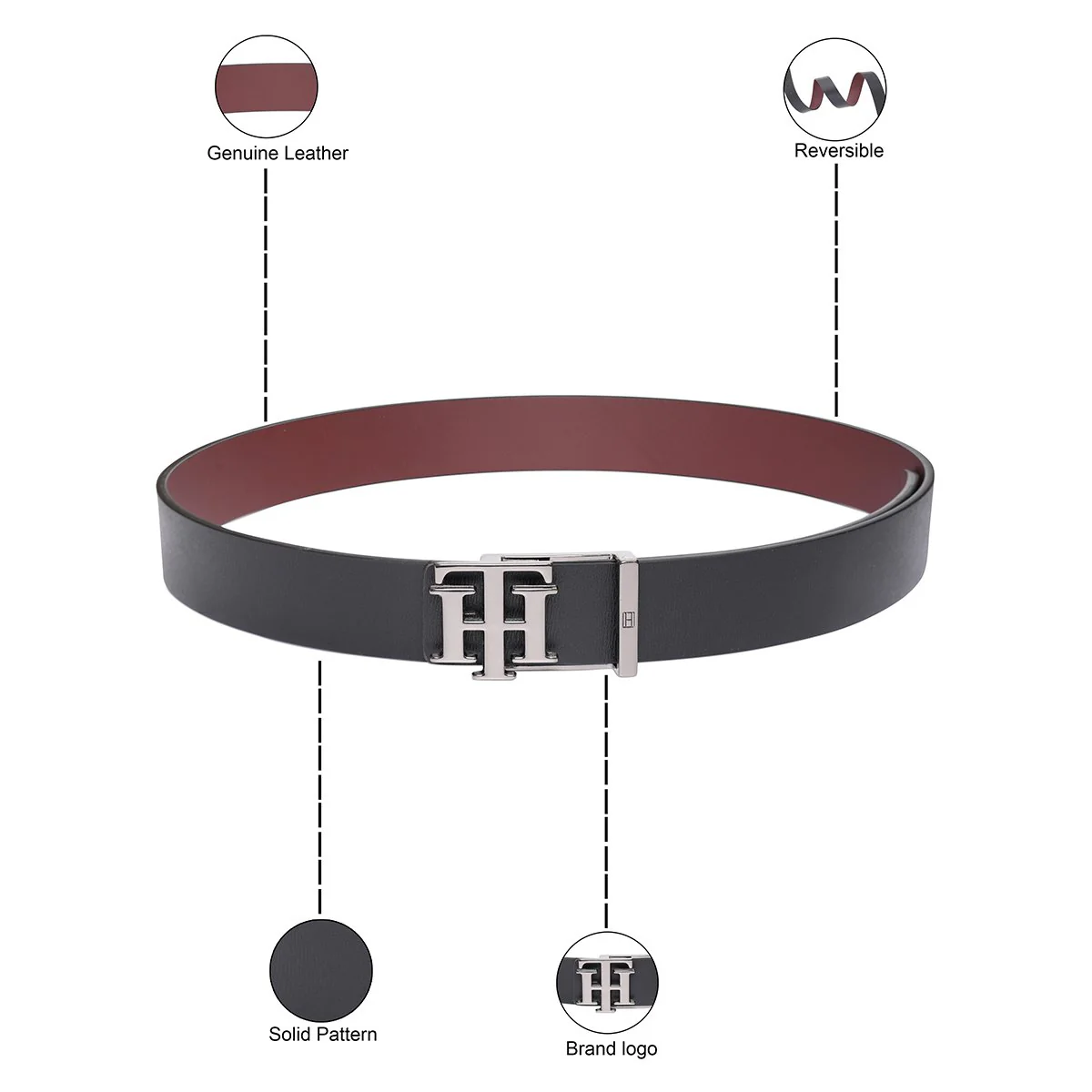 Tommy Hilfiger Malmo Men's Reversible Belt - Image 4