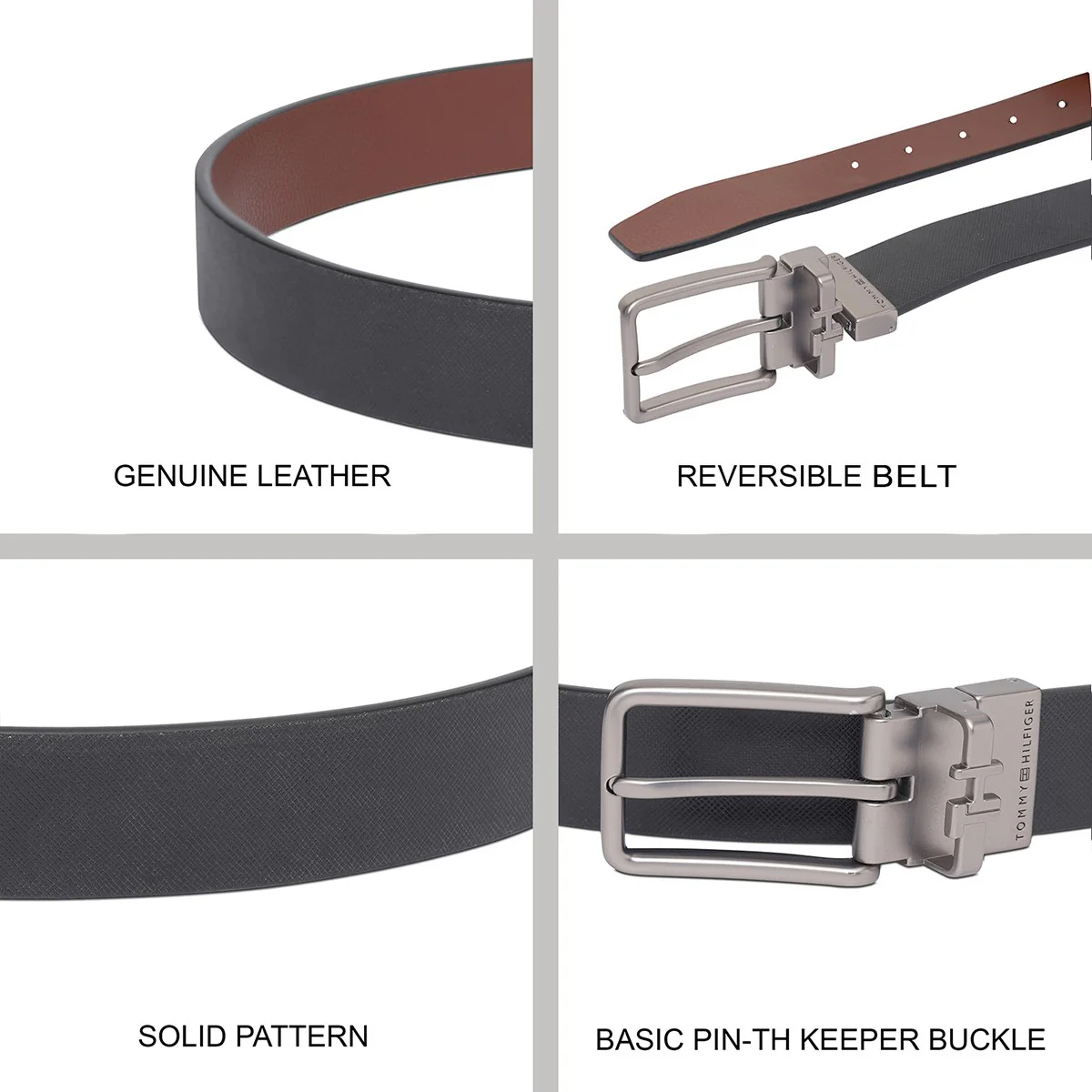 Tommy Hilfiger Malmok Men's Reversible Belt - Image 4