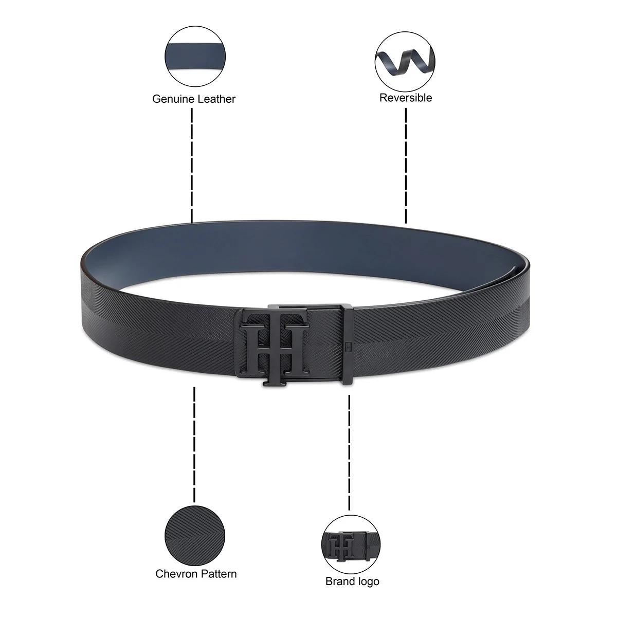 Tommy Hilfiger Marais Men's Reversible Belt - Image 4