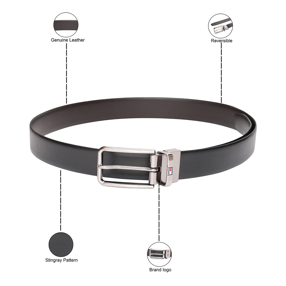Tommy Hilfiger Melitopol Reversible Belt - Image 4