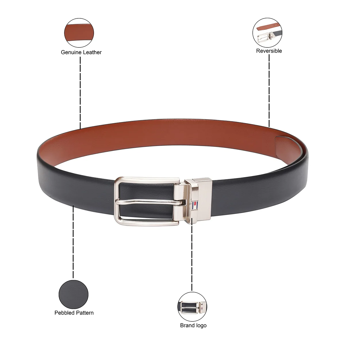 Tommy Hilfiger Melitopol Reversible Belt - Image 4