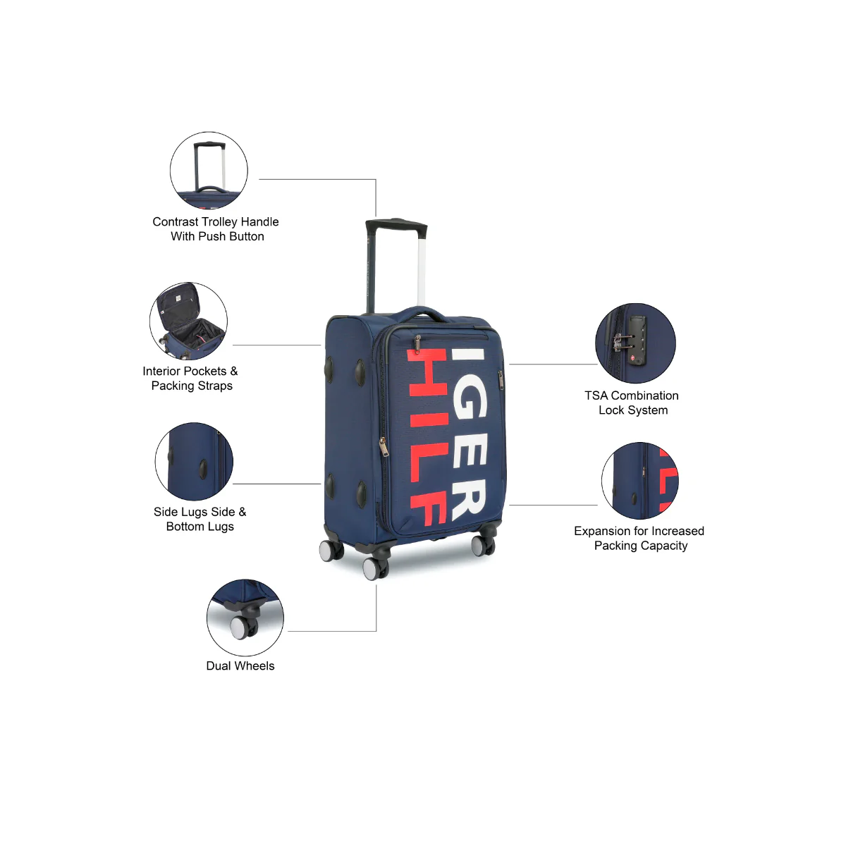 Tommy Hilfiger Miller Soft Luggage Bag - Image 4