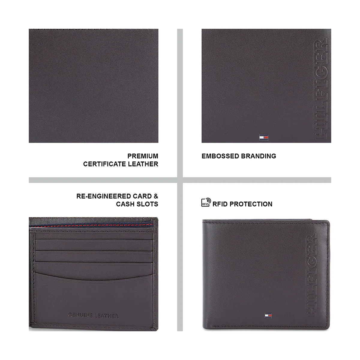 Tommy Hilfiger Miskolc Krefeld Men's Leather Wallet - Image 4