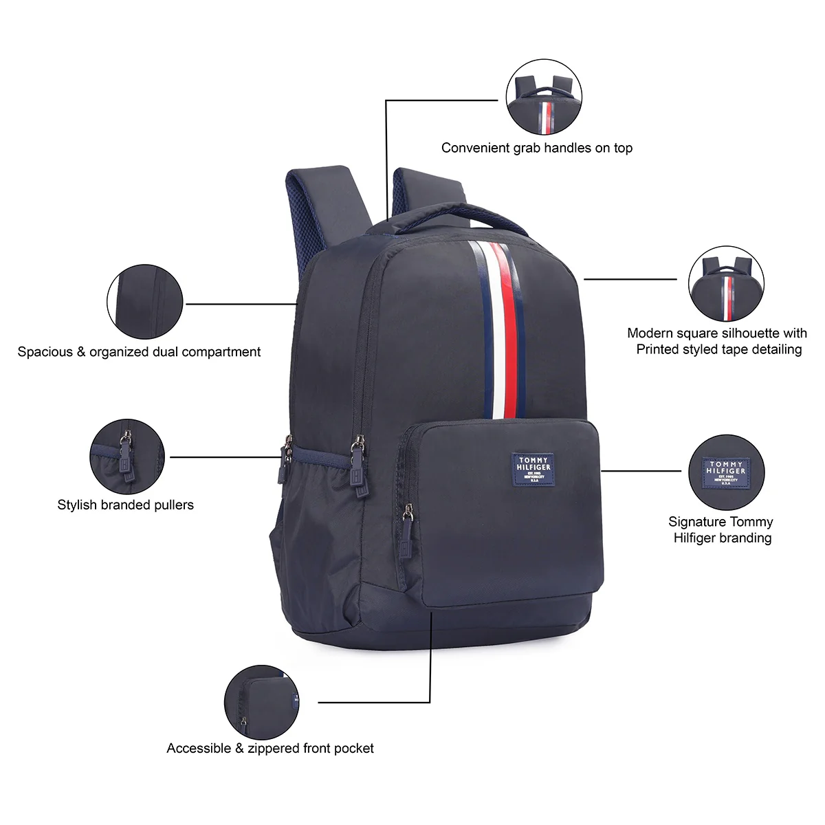 Tommy Hilfiger Monroe Laptop Backpack - Image 3