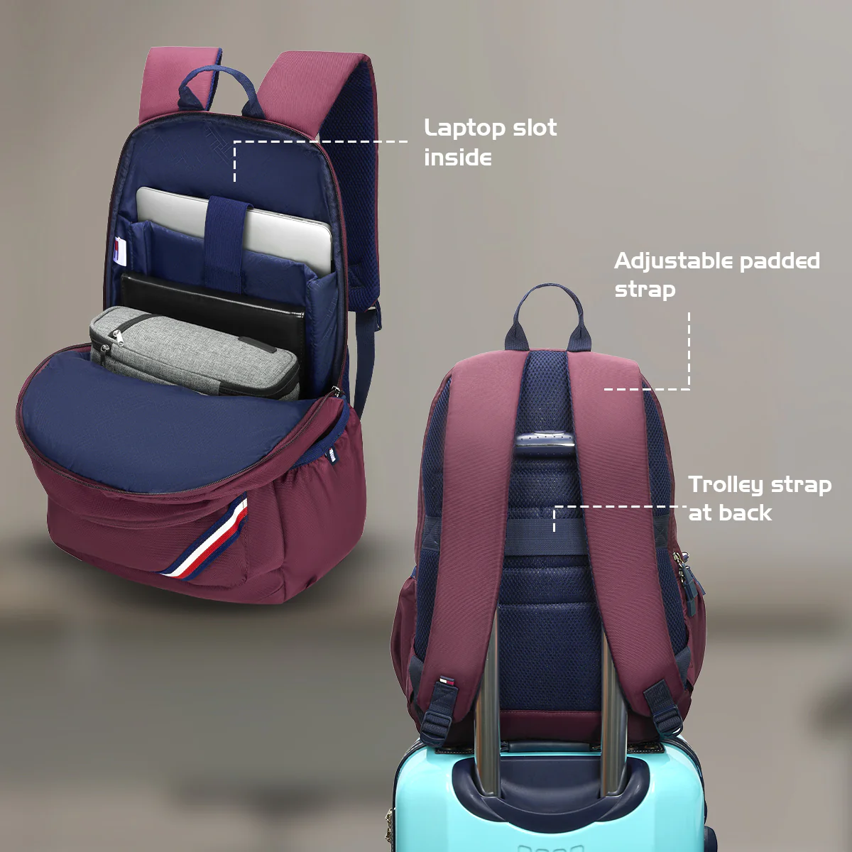 Tommy Hilfiger Nadal Laptop Backpack - Image 6