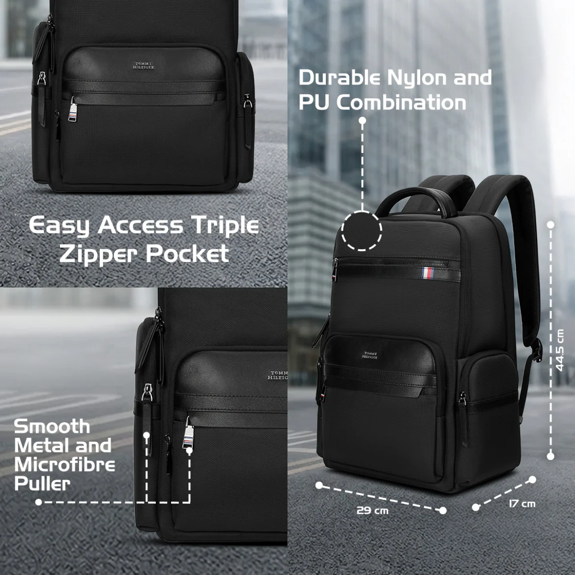 Tommy Hilfiger Nephi Premium Laptop Backpack - Image 6
