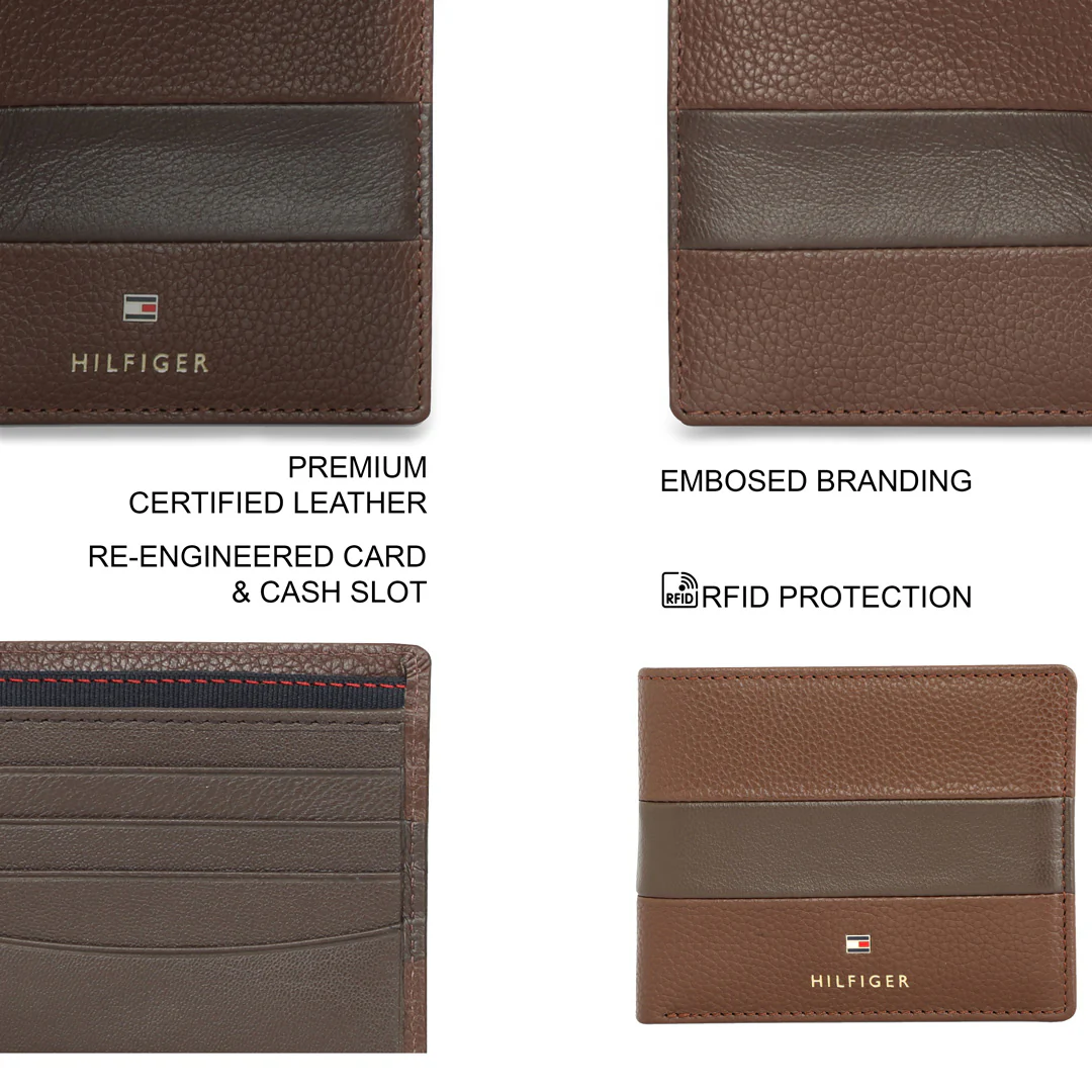 Tommy Hilfiger Niccolo Men's Leather Passcase Wallet - Image 4