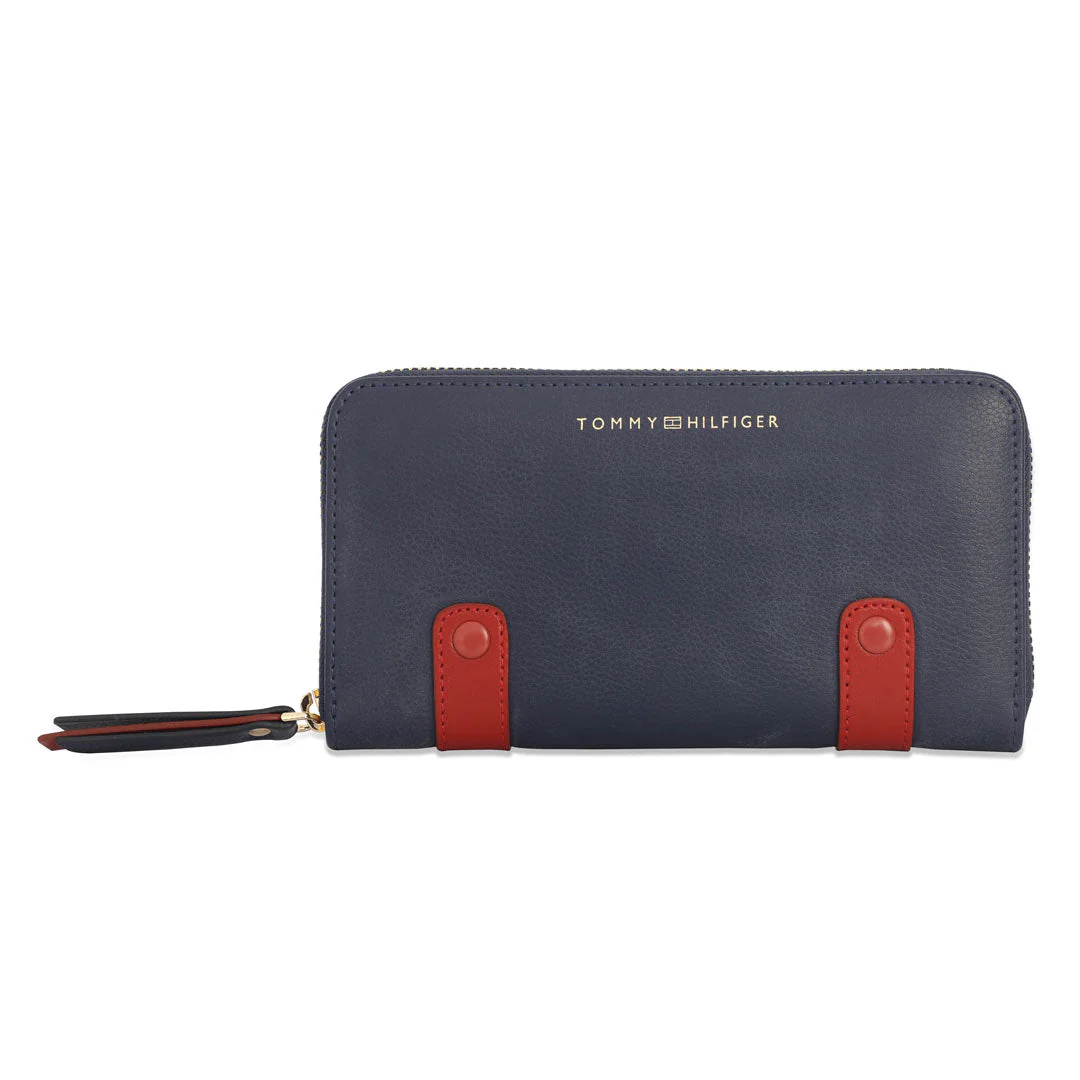 Tommy Hilfiger Omaha Women's Genuine Leather Wallet-Red - Image 5