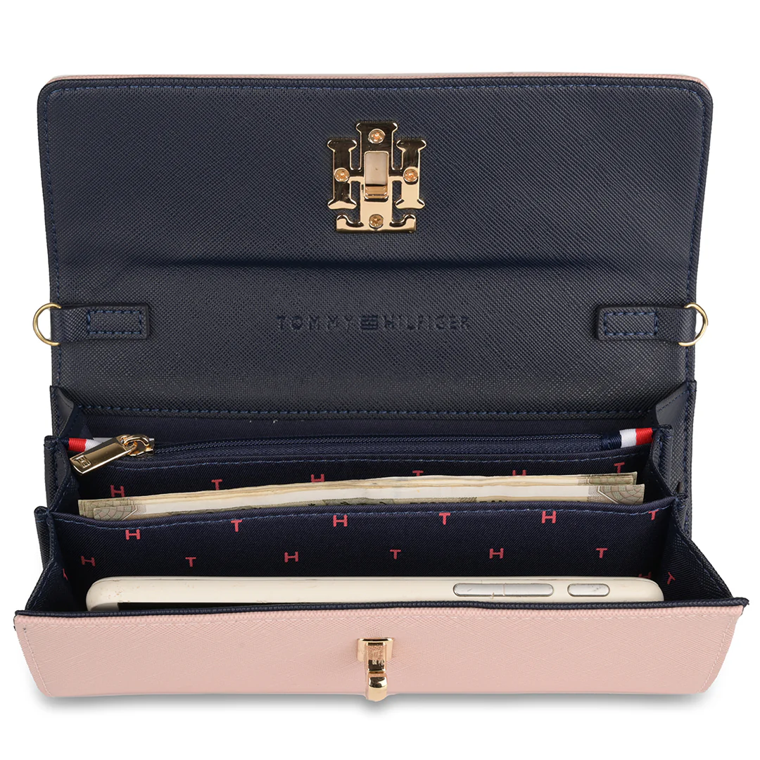 Tommy Hilfiger Paloma Women's Leather Flap Wallet-Black - Image 14