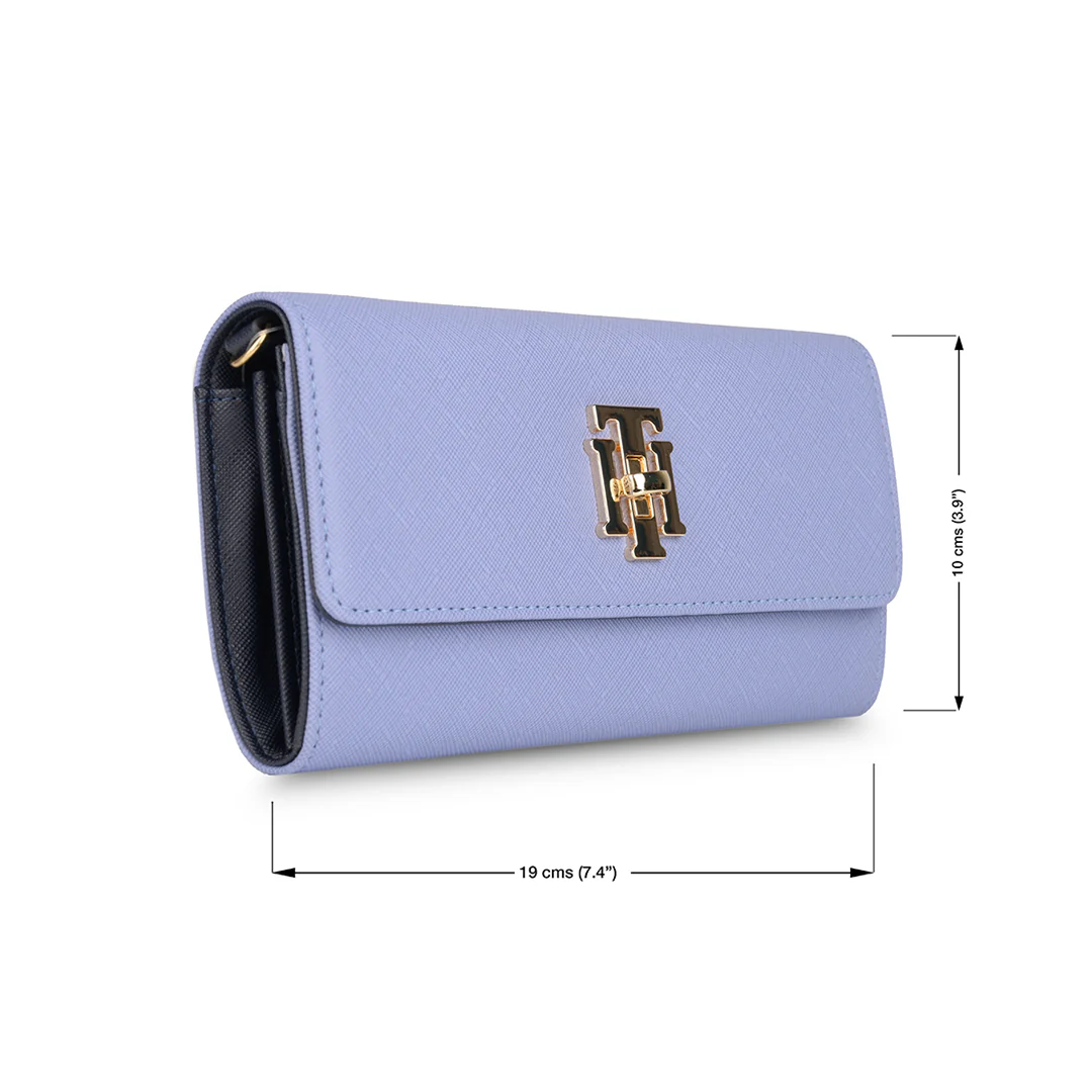 Tommy Hilfiger Paloma Women's Leather Flap Wallet-Black - Image 20