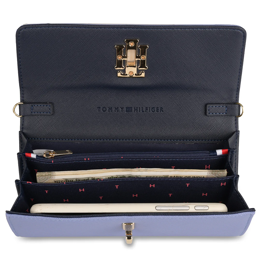Tommy Hilfiger Paloma Women's Leather Flap Wallet-Black - Image 21
