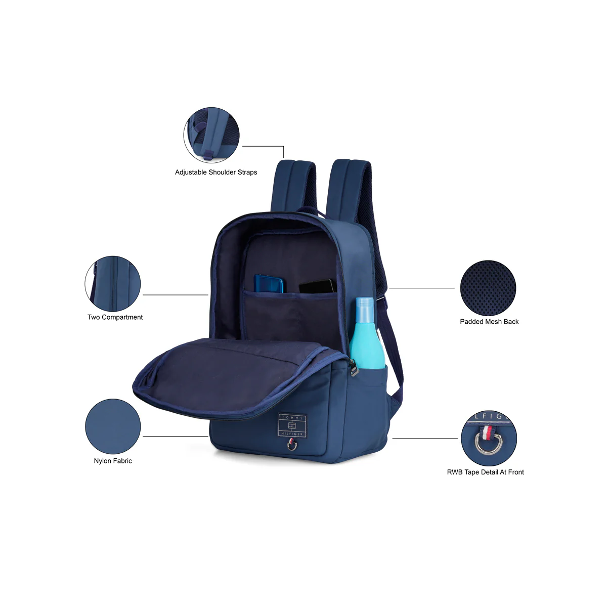 Tommy Hilfiger Prius Laptop Backpack - Image 5