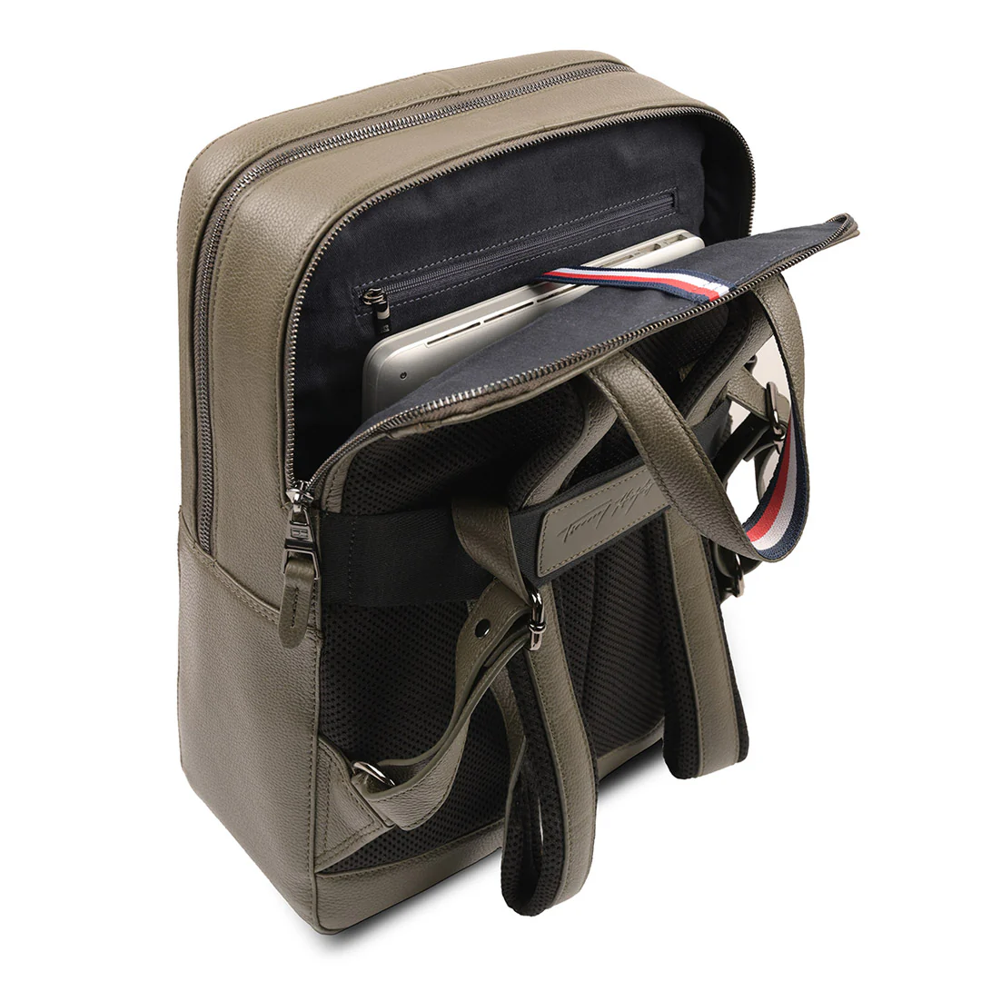 Tommy Hilfiger Premium Leather Line Prudence Laptop Backpack - Image 5