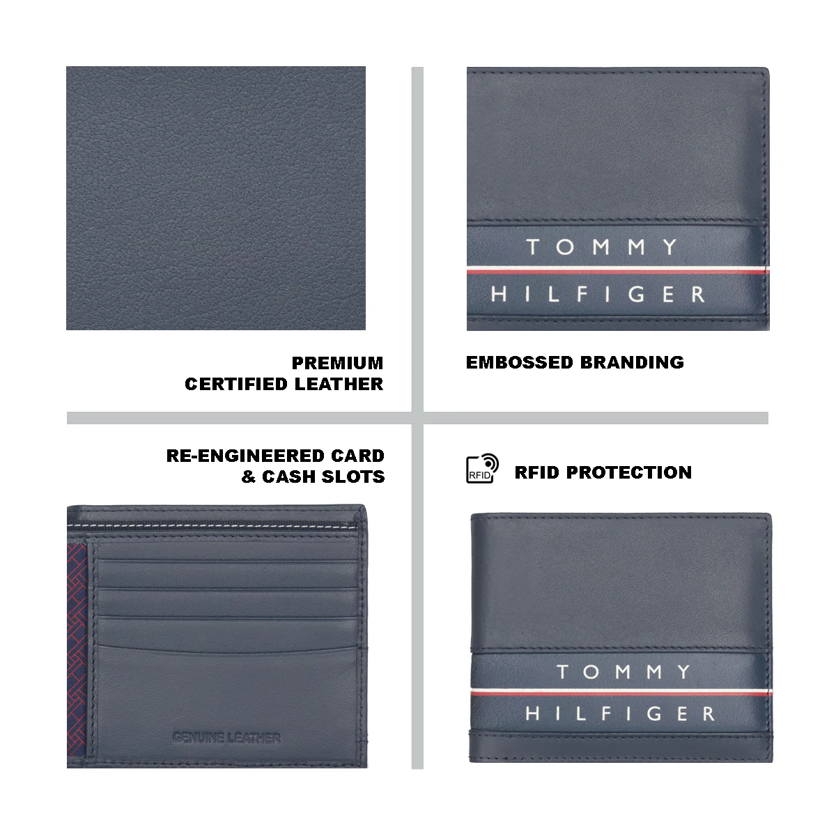 Tommy Hilfiger Rewey Men’s Passcase Wallet - Image 4