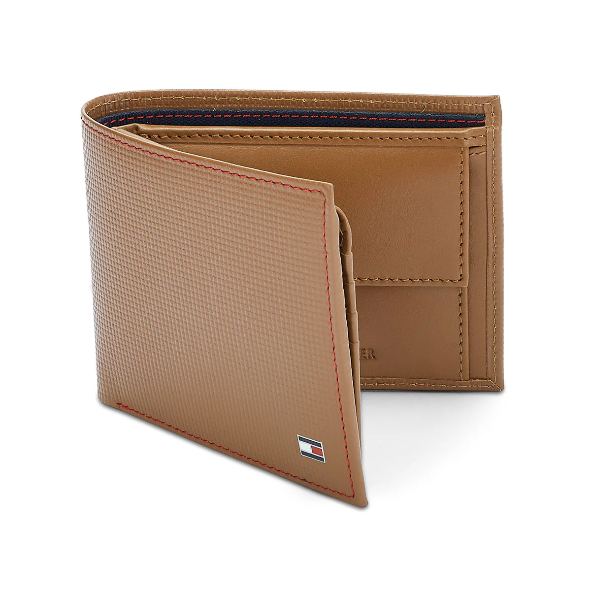 Tommy Hilfiger Romont Plus Men's slim fold Leather Global Coin Wallet-Navy - Image 9