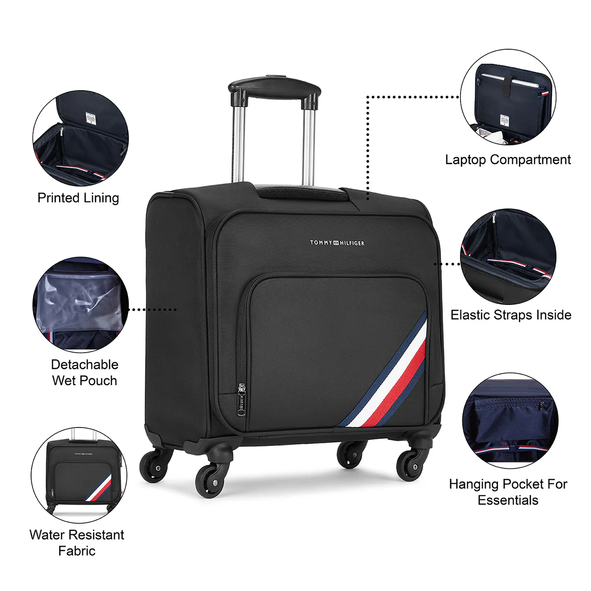 Tommy Hilfiger Roosevelt Overnighter Soft Luggage - Image 6