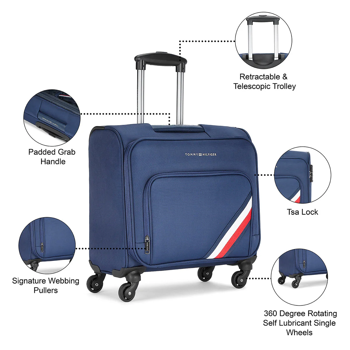 Tommy Hilfiger Roosevelt Overnighter Soft Luggage - Image 6
