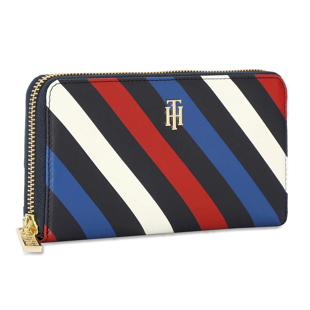 Tommy Hilfiger Rosa Women's Leather Zip Around Wallet-Navy - Image 3