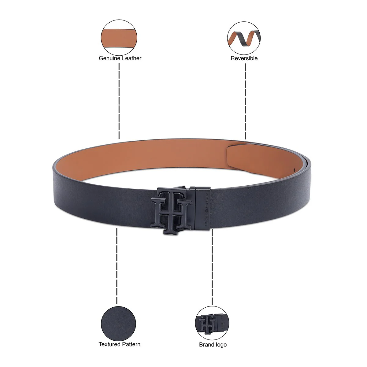 Tommy Hilfiger Scantic Men's Reversible Belt - Image 3