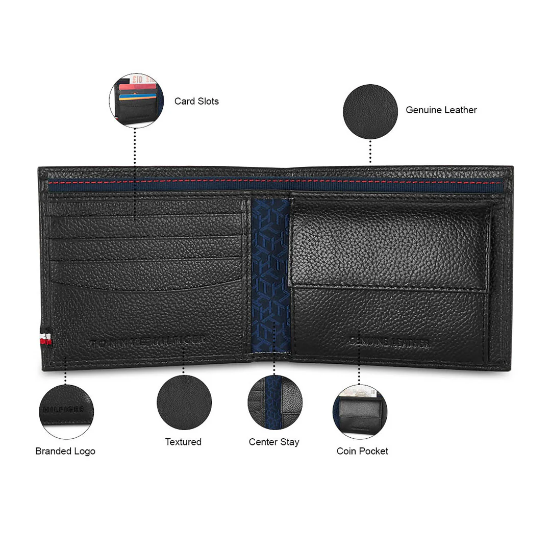 Tommy Hilfiger Scenery Men's Leather Global Coin Wallet - Image 4