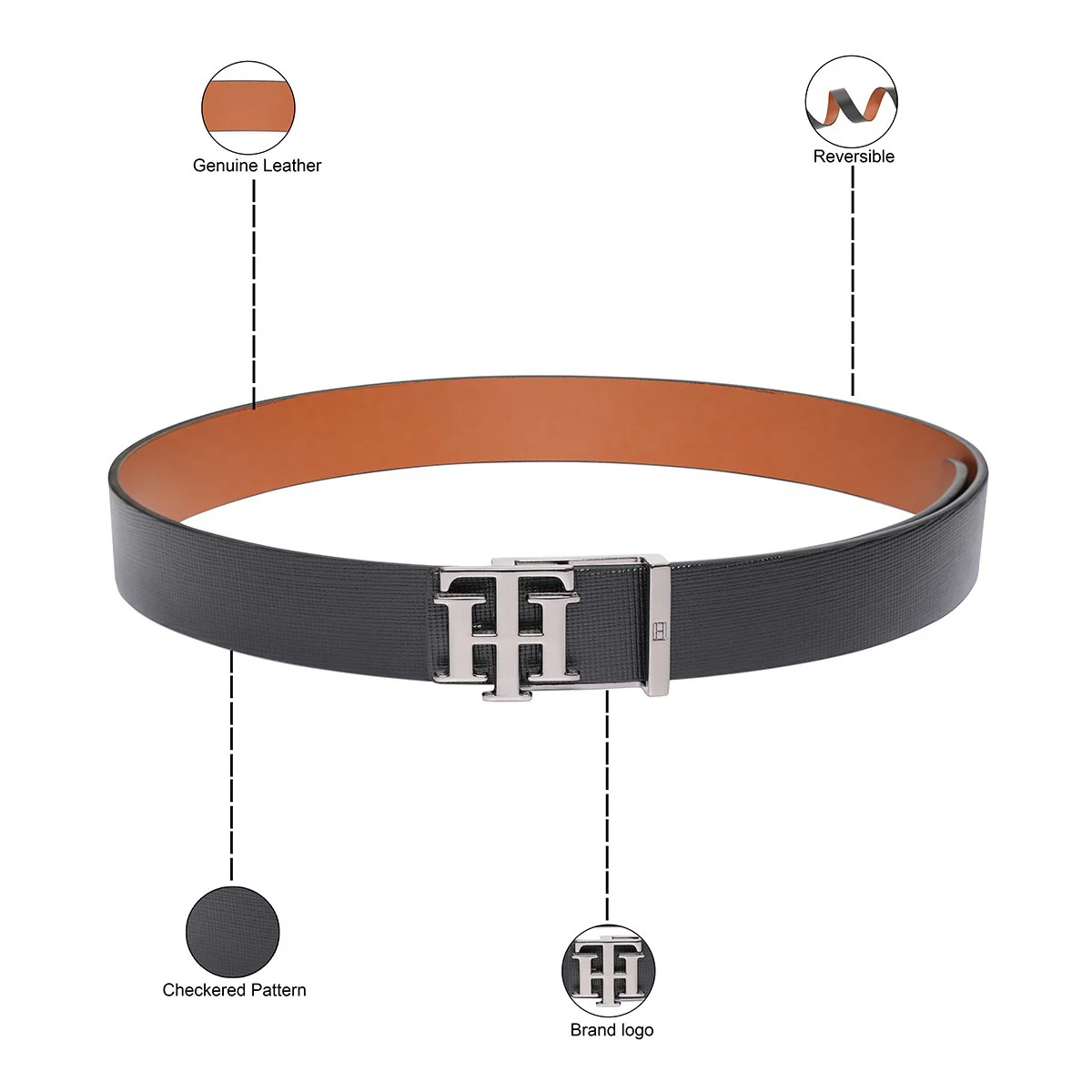 Tommy Hilfiger Setubal Men's Reversible Belt - Image 4