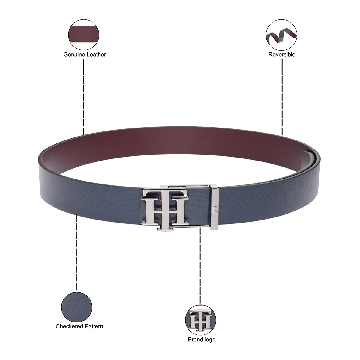 Tommy Hilfiger Setubal Men's Reversible Belt - Image 4