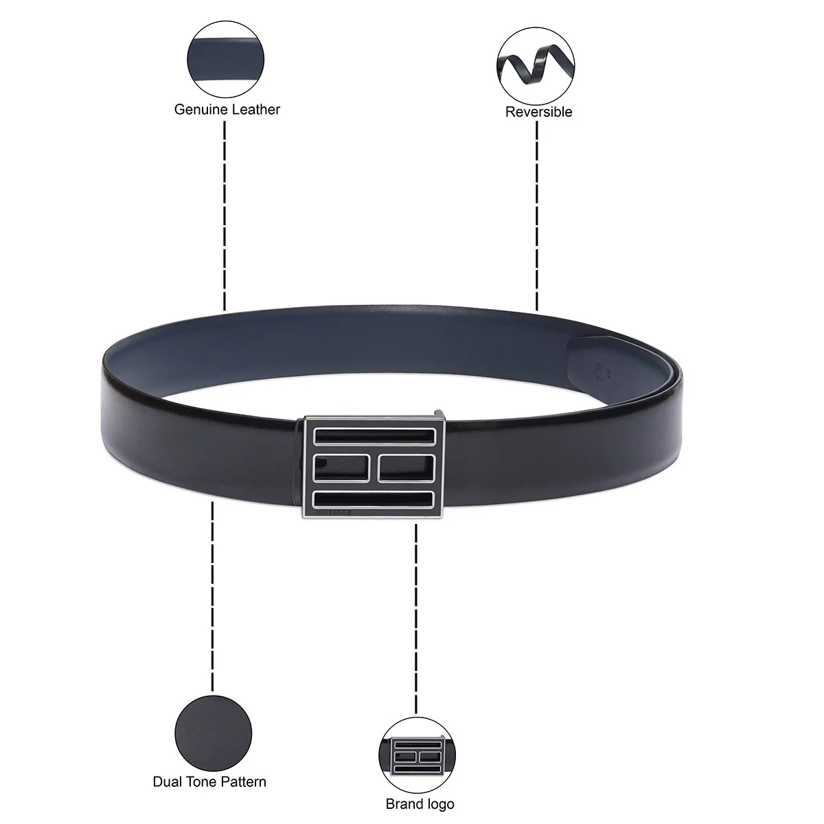 Tommy Hilfiger Sewanee Men's Reversible Belt - Image 4