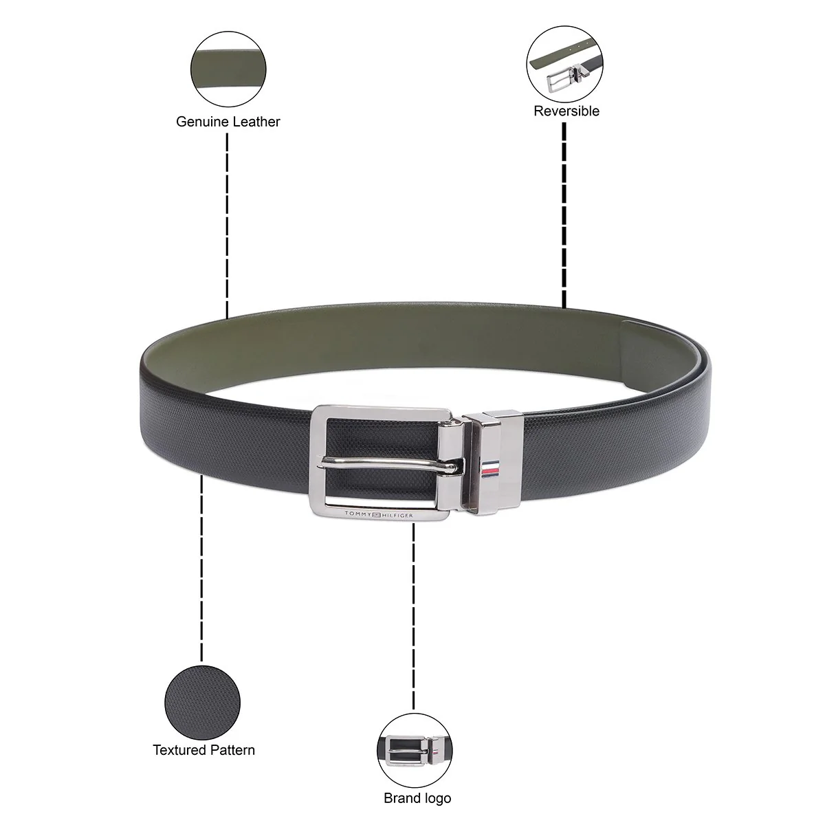 Tommy Hilfiger Seward Men's Reversible Belt - Image 4