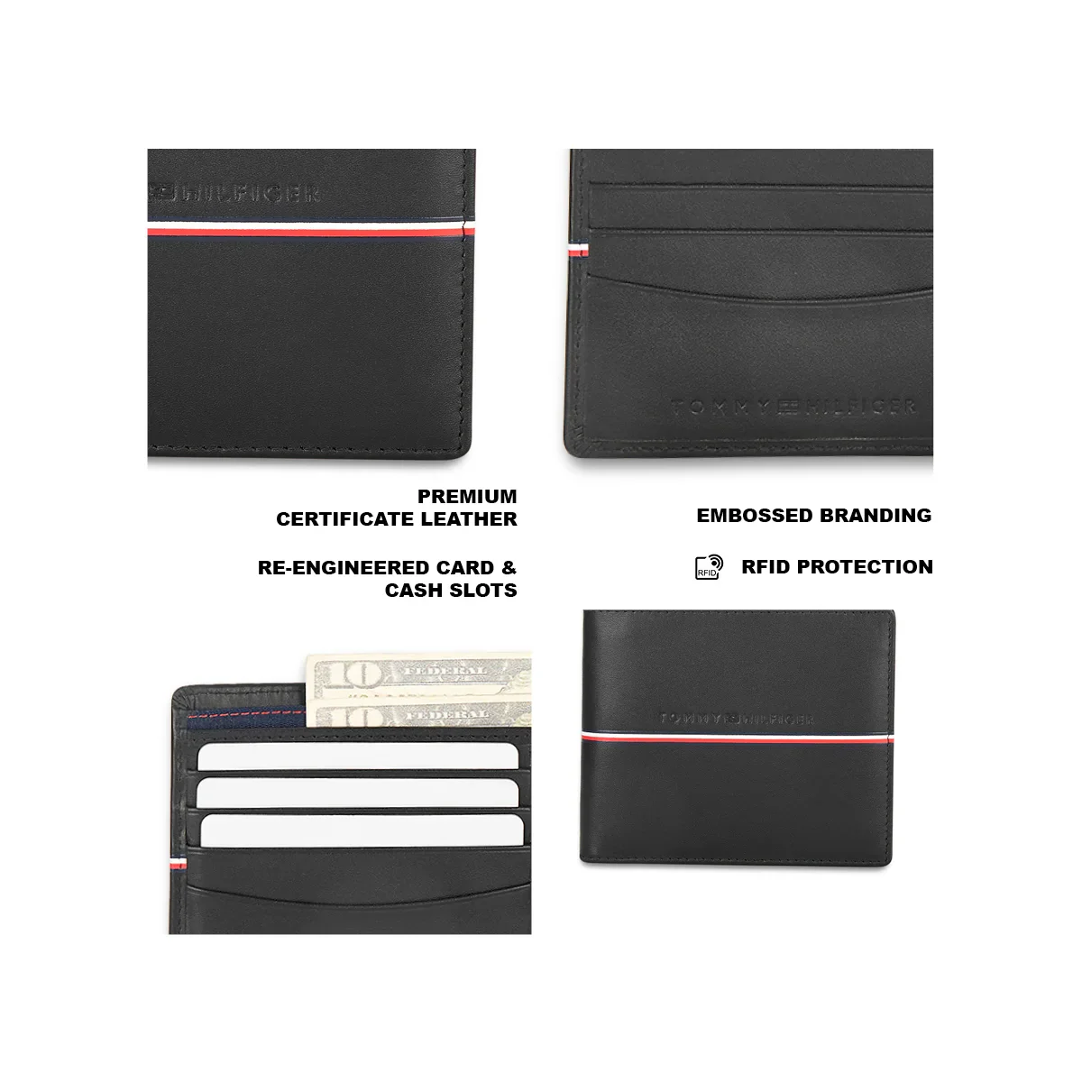 Tommy Hilfiger Sirmione Men's Leather Global Coin Wallet - Image 4