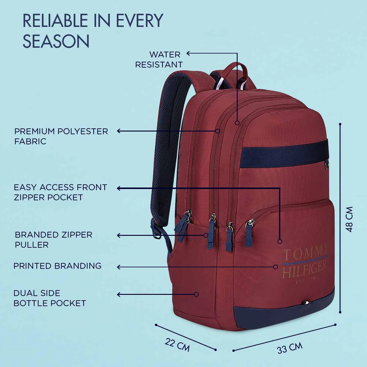 Tommy Hilfiger Slage Non Laptop Backpack - Image 4