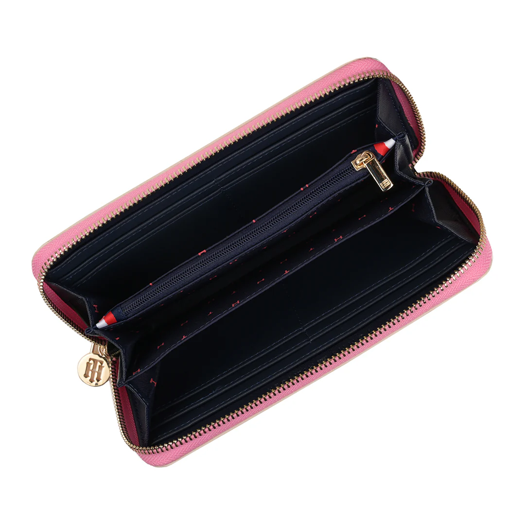 Tommy Hilfiger Sophie Women's Leather Zip Around Wallet-Navy - Image 12