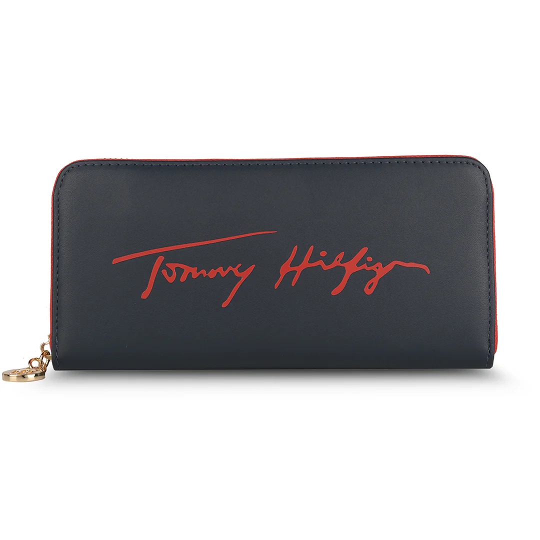 Tommy Hilfiger Sophie Women's Leather Zip Around Wallet-Navy - Image 2