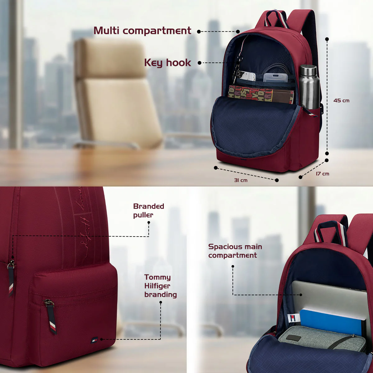 Tommy Hilfiger Stratton Non Laptop Backpack - Image 6
