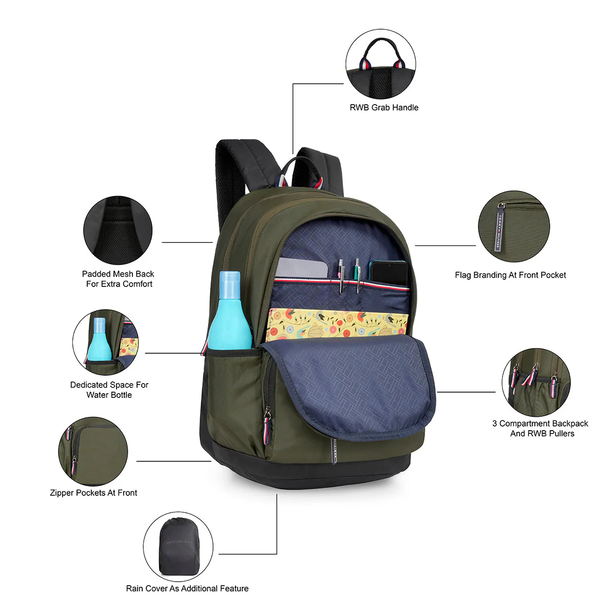 Tommy Hilfiger Tadpole Back to School Backpack - Image 4