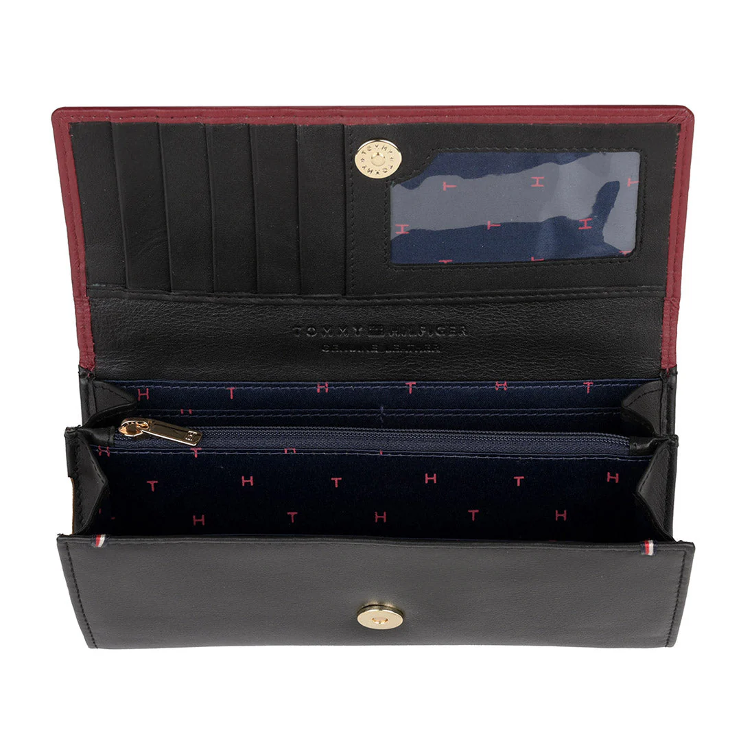 Tommy Hilfiger Taliyah Women's Leather Flap Wallet-Grey - Image 19