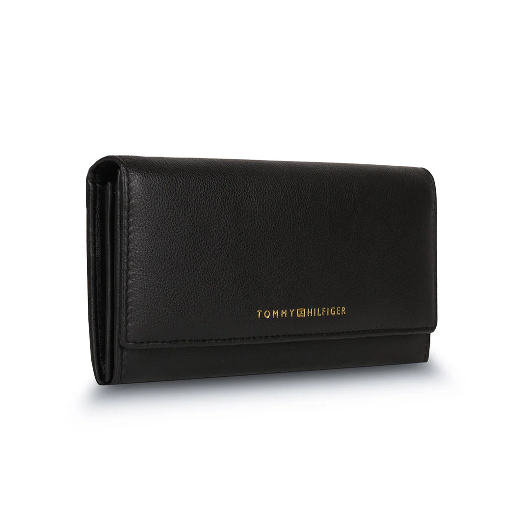 Tommy Hilfiger Taliyah Women's Leather Flap Wallet-Grey - Image 9