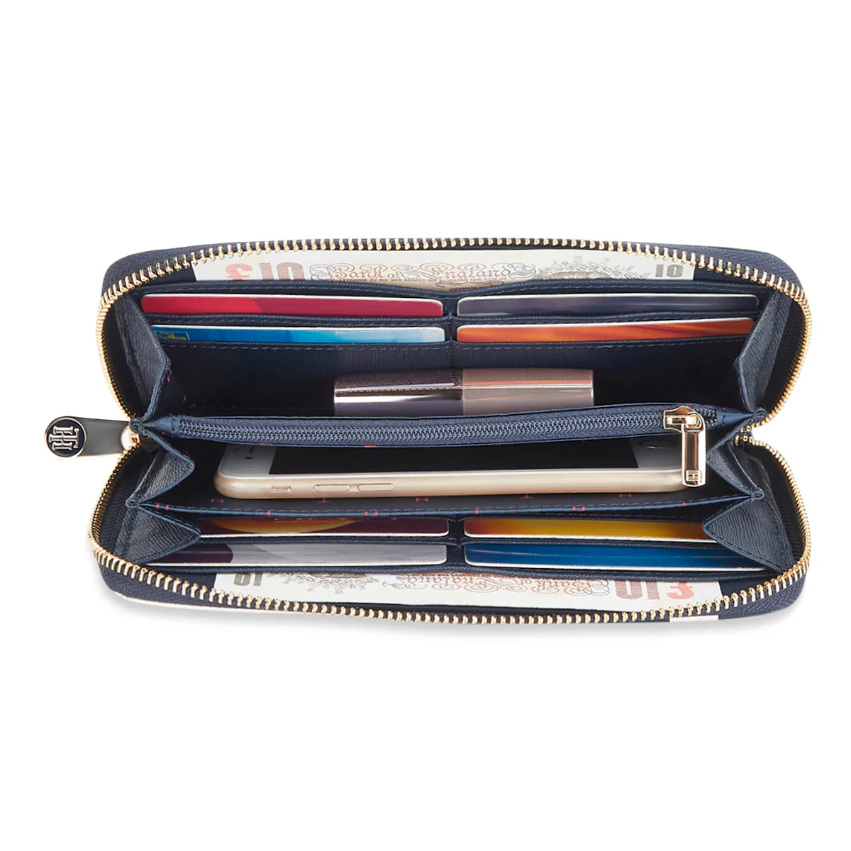 Tommy Hilfiger Terrain Stripes Women's Leather Wallet - Image 6
