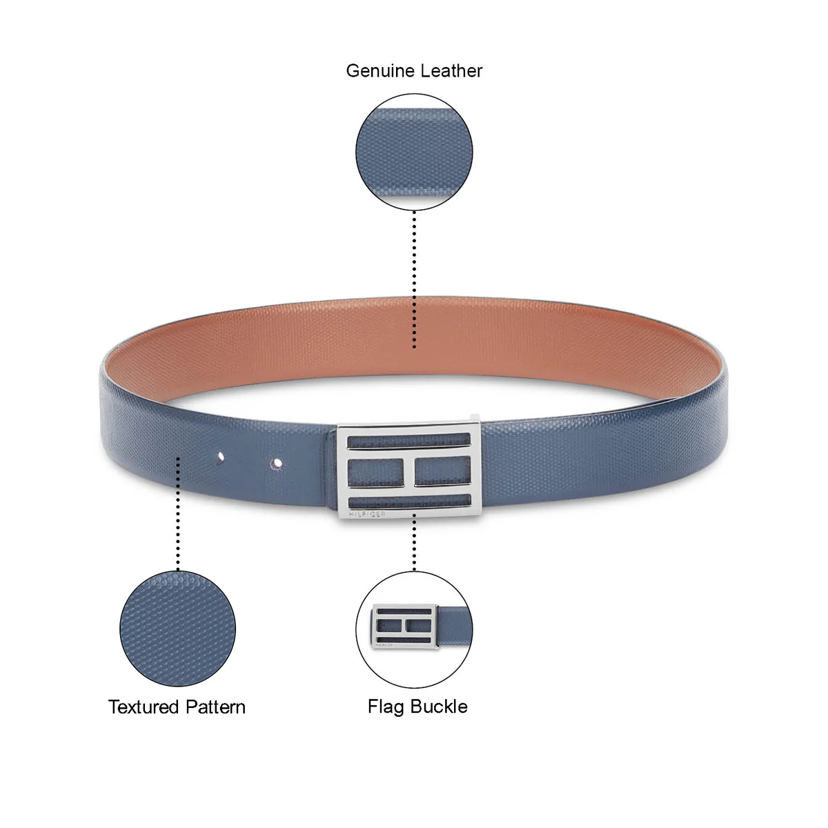 Tommy Hilfiger Thisted Men's Reversible Leather Belt - Image 11