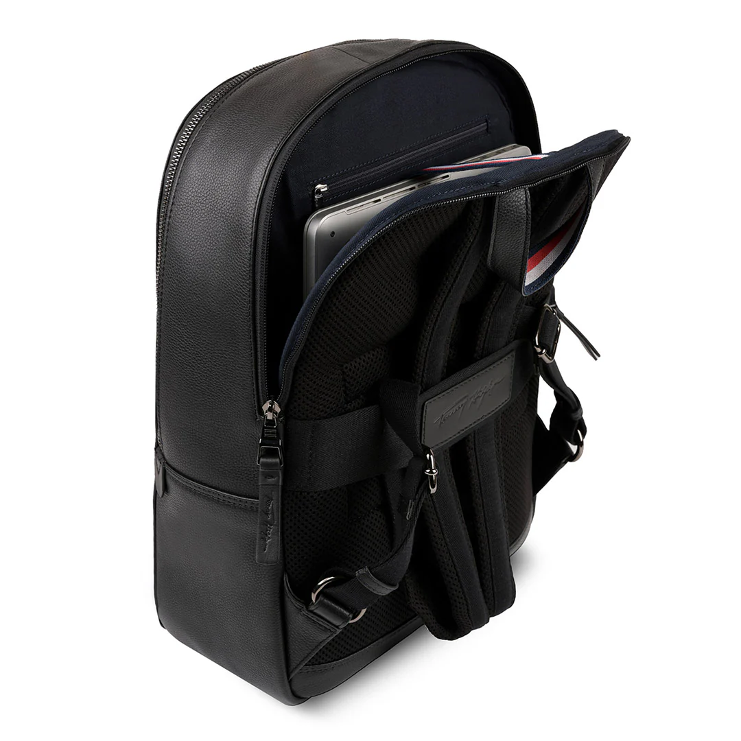 Tommy Hilfiger Premium Leather Line Time-square Laptop Backpack - Image 5