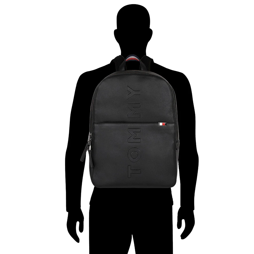 Tommy Hilfiger Premium Leather Line Time-square Laptop Backpack - Image 6