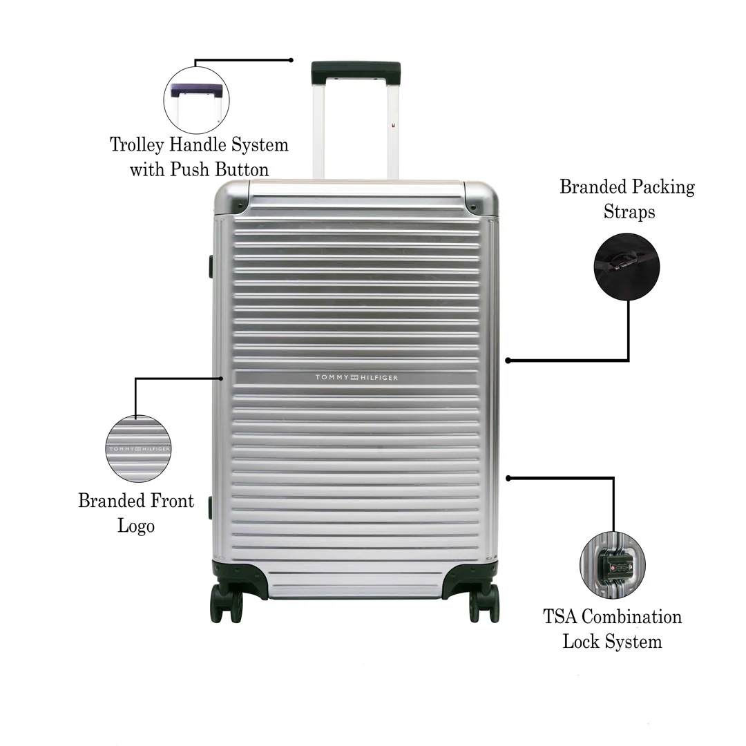 Tommy Hilfiger Titanium Series Aluminum Hard Luggage - Image 4