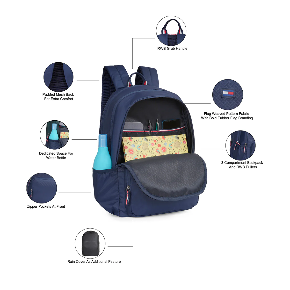 Tommy Hilfiger Malfoy Back to School Backpack - Image 4