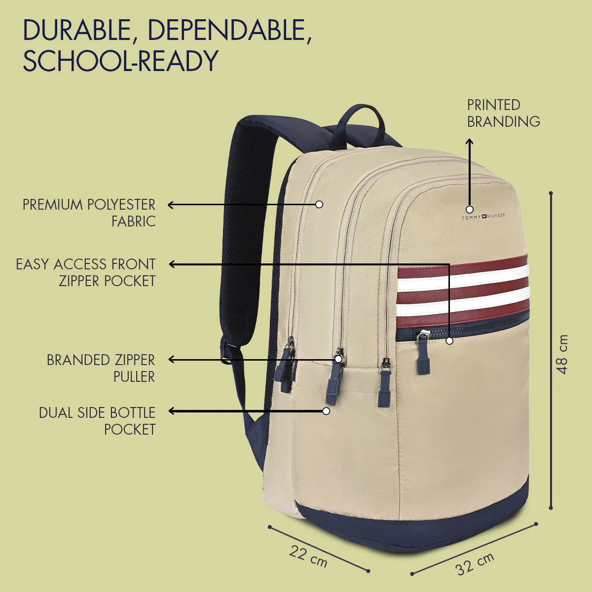 Tommy Hilfiger Travik Non Laptop Backpack - Image 4