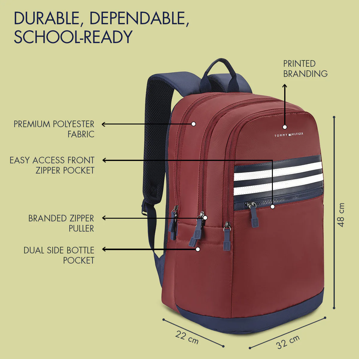 Tommy Hilfiger Travik Non Laptop Backpack - Image 4
