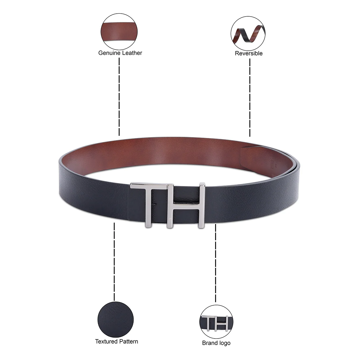 Tommy Hilfiger Tuscola Reversible Belt - Image 4